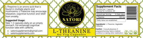 L-Theanine 60 capsules (Introductory Offer)